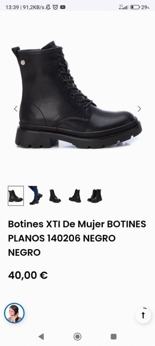 Botines XTi Mujer Negros