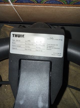 Portabicicletas Thule Euroway 2 E-bikes