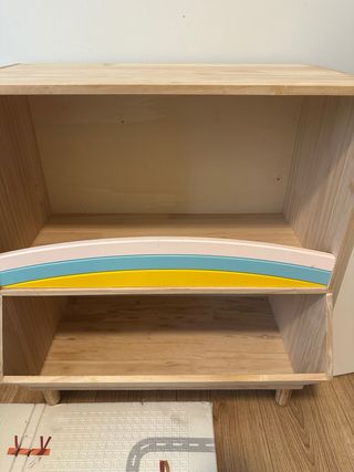 Mueble Organizador juguetes Madera Rainbow