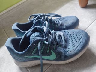Deportivas Nike LunarGlide 8 Azul/Verde