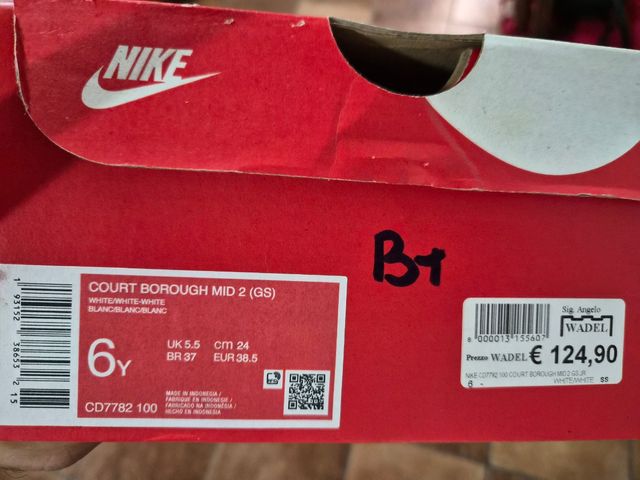 Nike Court 2 Bianche Donna Taglia 38.5