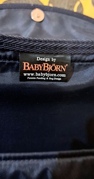 Neceser/bolso rígido Babybjörn negro