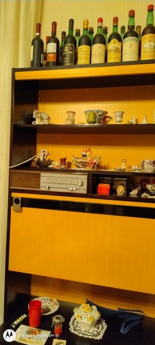 Mobile bar anni 70/80 con radio