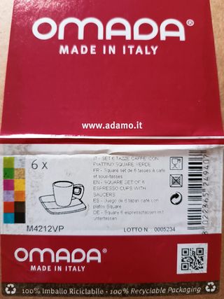 Set 6 Tazzine con Piattini