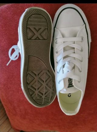 Zapatillas Converse Blancas Talla 35, como nuevas