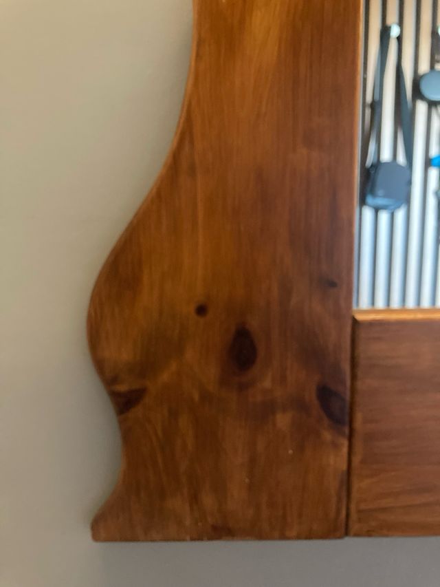 Espejo de madera artesanal