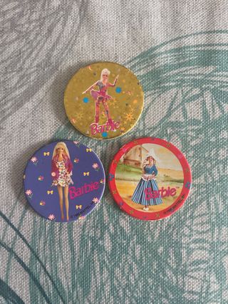Set 3 Pog Barbie Mattel 1995-1996