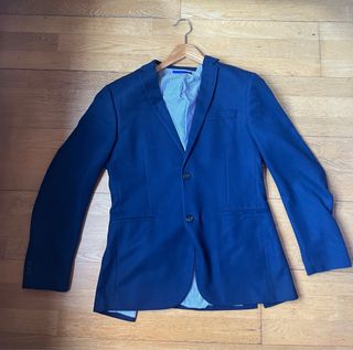 Chaqueta Americana Zara Azul Marino