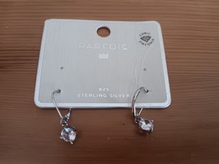 Pendientes Parfois Plata Cubic Zirconia