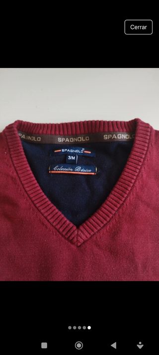 Jersey granate Spagnolo Talla 3M