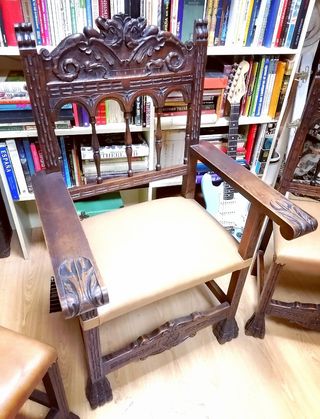 OFERTA Sillas antiguas MADERA TALLADA