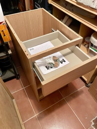 Mesa de escritorio de madera clara Ikea Malm