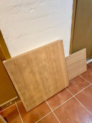 Mesa de escritorio de madera clara Ikea Malm