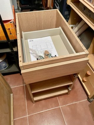 Mesa de escritorio de madera clara Ikea Malm
