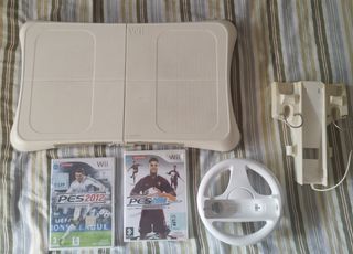 Wii Balance Board + Volante + Juegos PES