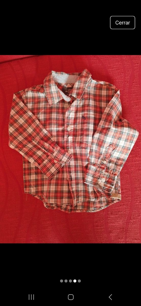 Lote 4 Camisas Manga Larga Niño