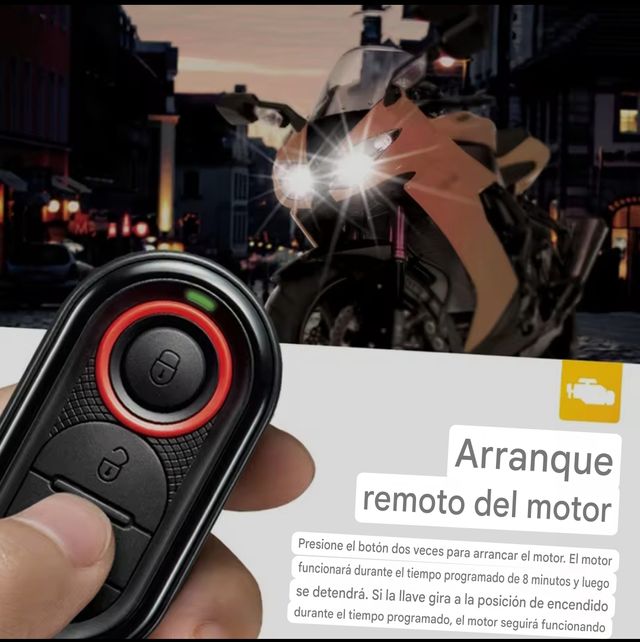 Antirrobo moto con 2 mandos