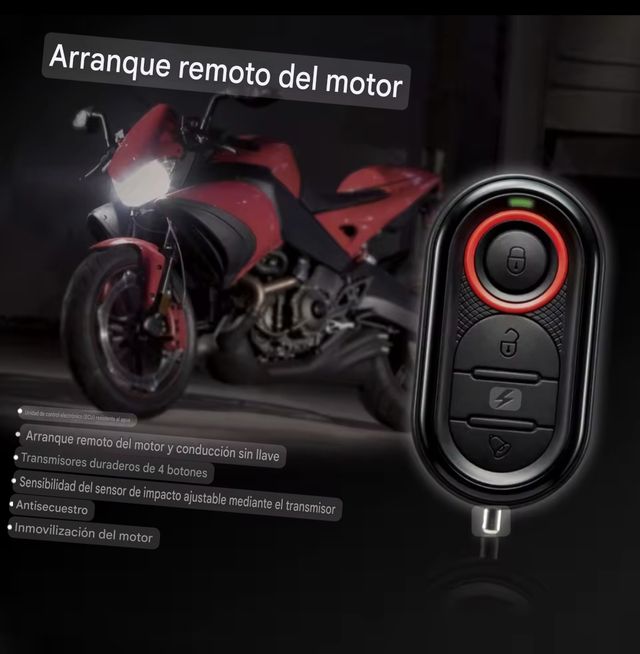 Antirrobo moto con 2 mandos