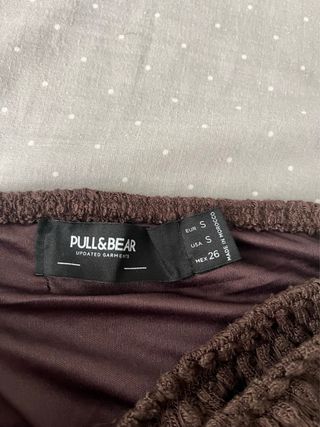 Minifalda marrón Pull&Bear