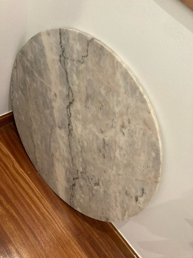 Mármol blanco redondo