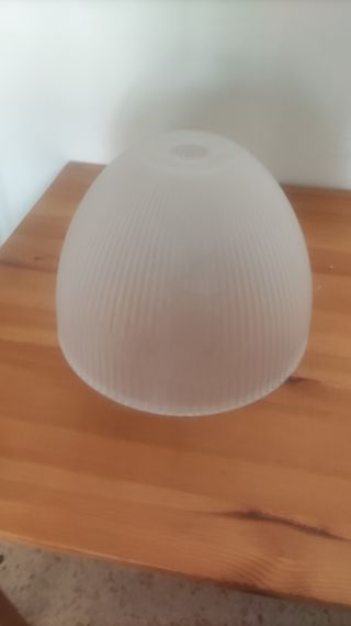 Lámpara de techo Ikea de cristal blanco