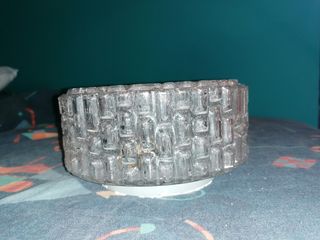 Lampada a soffitto in vetro trasparente