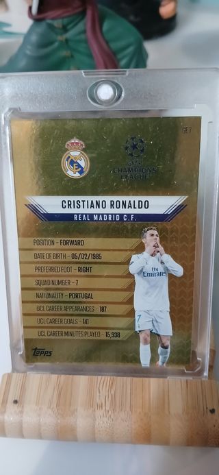 Carta Topps Cristiano Ronaldo Golden Edge Edition