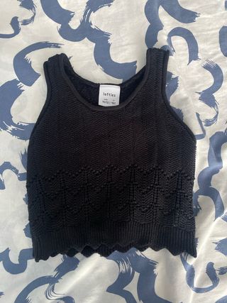 Top negro Lefties niña 11/12