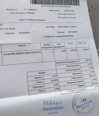 Lavadora Indesit Blanca 