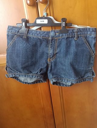 Pantalón corto vaquero azul Talla s
