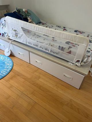 Barrera protectora para cama infantil
