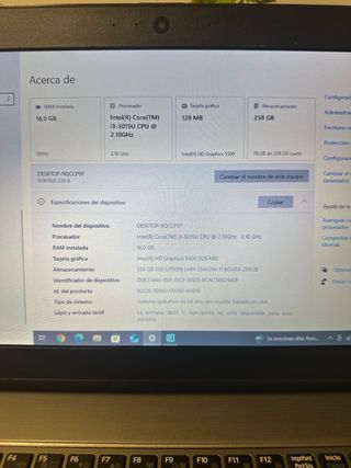 Portátil Toshiba Portege Gris