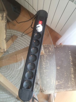 Regleta 8 enchufes con interruptor