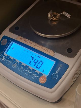 Anillo Oro 18K Perla y Diamantes