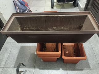 Jardineras (4)Rectangulares con Soportes, 4 unidad