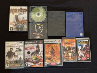 Lote de videojuegos de PS2, PSP y PC