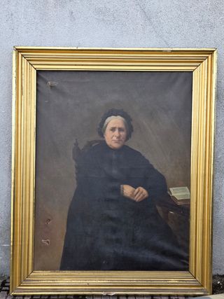 Retrato al óleo mujer siglo XIX