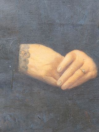 Retrato al óleo mujer siglo XIX