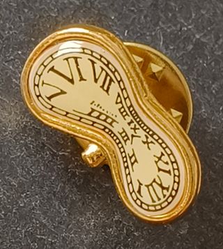 Broche Softwatch Reloj Blando Salvador Dalí Dorado