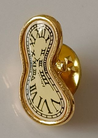 Broche Softwatch Reloj Blando Salvador Dalí Dorado