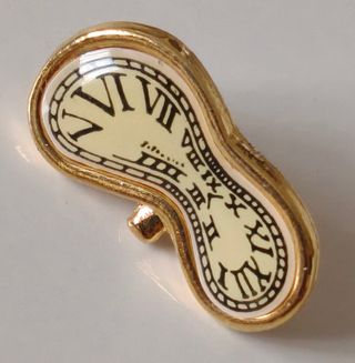 Broche Softwatch Reloj Blando Salvador Dalí Dorado