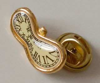 Broche Softwatch Reloj Blando Salvador Dalí Dorado