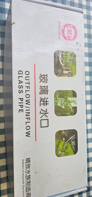 Tubo de vidrio para acuario Overflow.