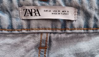Bermuda Vaquera Zara Hombre Talla L