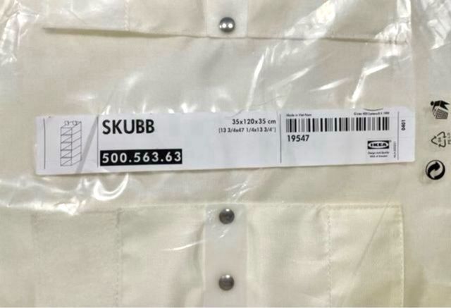 2 SKUBB IKEA Organizadores