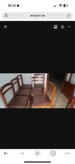 Conjunto de 6 sillas de comedor