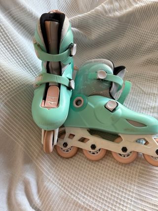 Patines de decatlón ajustables color menta