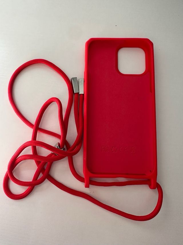 Custodia per cellulare rossa con coulisse
