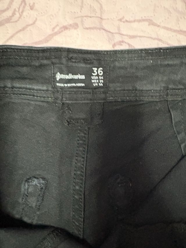 Pantalones anchos mujer negros