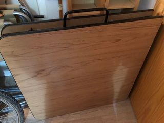 Mesa plegable madera y metal